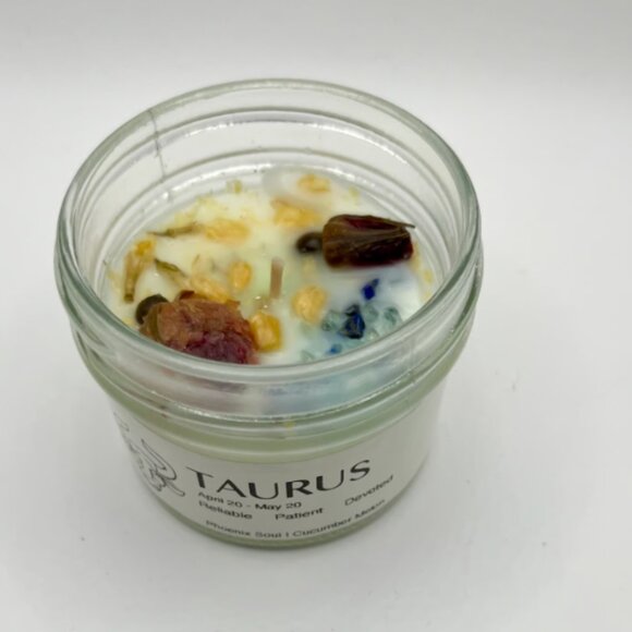 Taurus Zodiac Healing Crystals Gift Set (6 pc) - FREE abundance candle - Picture 2 of 8